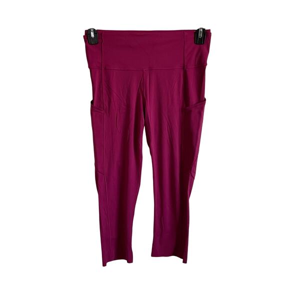 Lululemon Fast/Free Women’s 20” Berry Pink Cropped Tights - Size 8 - Picture 1 of 8